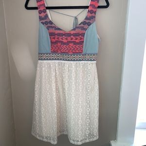 Flying Tomato Aztec Lace Dress